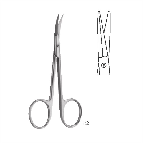 Fine operating scissors