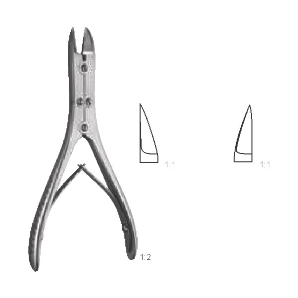 Bone cutting forceps