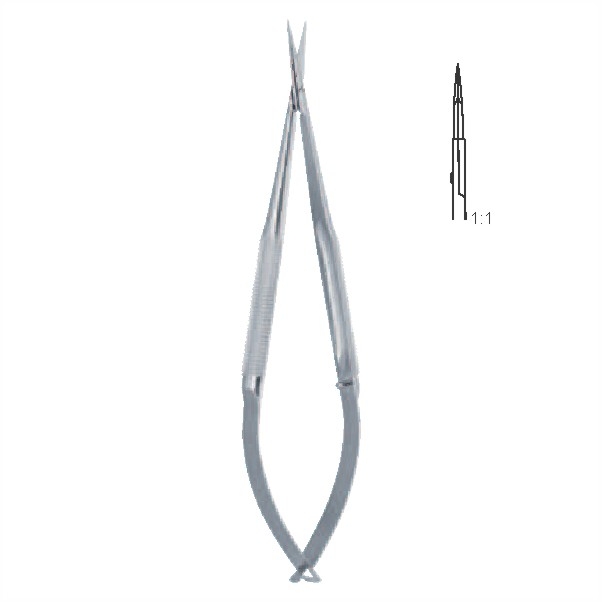 Micro scissors with round handle