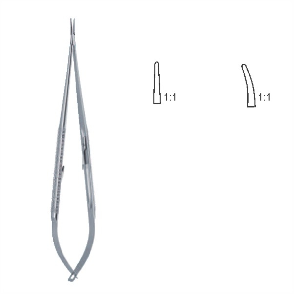 Micro needle holders with round handle